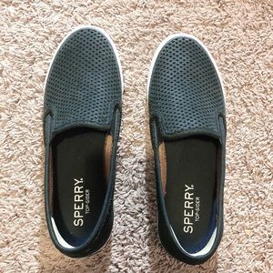 Sperry Women's Seaside Perforated Varsity Sneaker